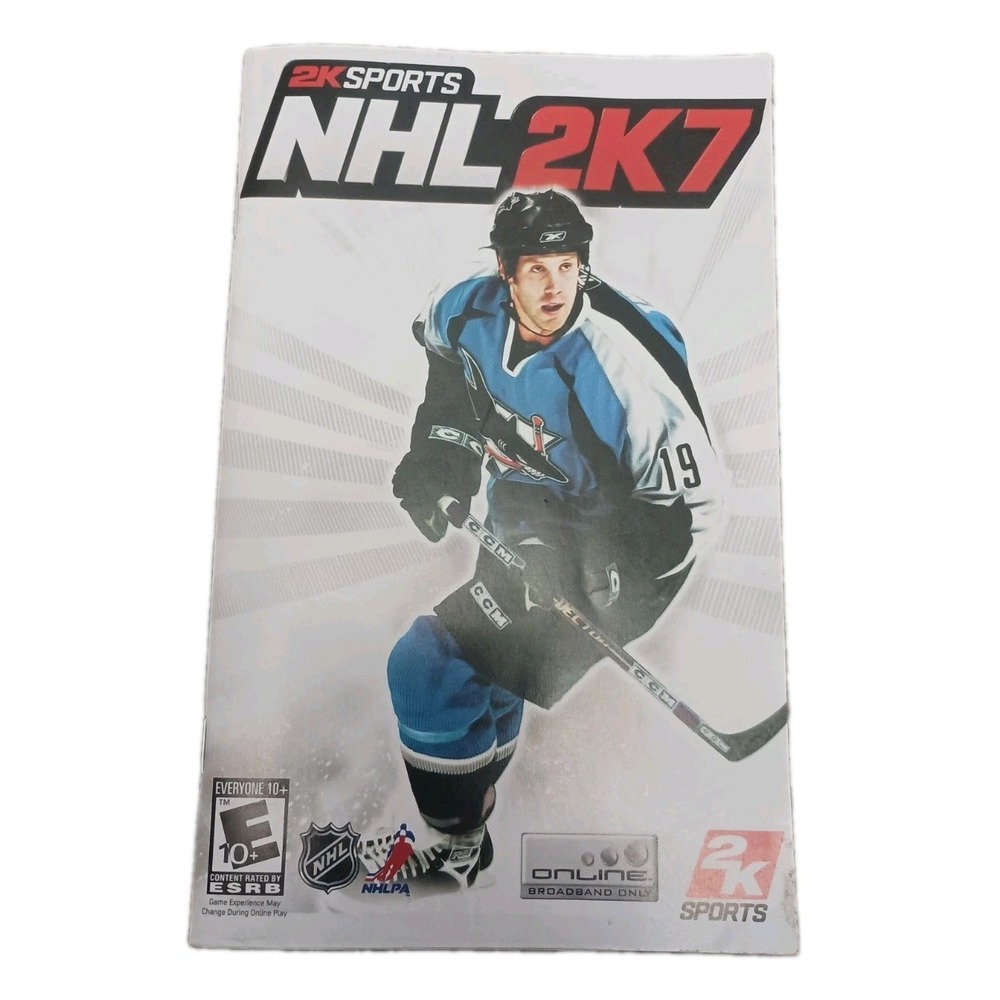 NHL 2K7 PlayStation 2 PS2 Game Manual Only 2K Sports Instruction Booklet